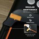 image 5 of HOMCOM Foldable Walking Treadmill w/ LED Display, Orange