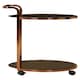 image 3 of Interiors by Premier Elegant 2 Tier Gold Finish Drinks Trolley, Functional Bar Trolley, Easy Mobility Drinks Trolley