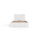 image 7 of End Lift Ottoman Storage Bed Single White | White | White