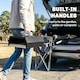 image 7 of Outsunny 3 in 1 Portable Wood Fired Outdoor Pizza Oven with Handles | Black | Black | 40 x 37.5 x 53.5 cm