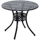 image 1 of Outsunny Round Aluminium Outdoor Garden Dining Table with Hole