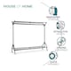 image 3 of House of Home Clothing Rail Heavy Duty Hanging Clothes Shoe Hat Rack Shelves With Wheels 6ft x 5ft | Black
