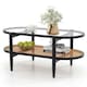 image 1 of COSTWAY Round Coffee Table Modern Table Sofa Center Table Black