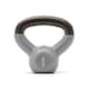 image 1 of Reebok 2kg Cast Iron Kettlebell, Vinyl-Coated with Wide Handle (Grey/Black) | Multi | Grey/Black | Not provided