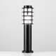 image 2 of ValueLights Wharf Pair Black Outdoor Bollard Light Warm White Bulb