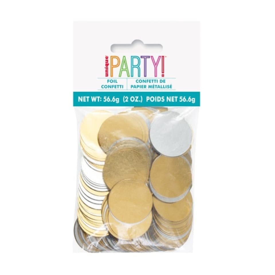 image 1 of Foil Silver and Gold Confetti, 2oz