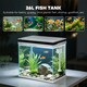 image 4 of PawHut 26L Small Fish Tank with Filter System, LED Lights, Water Pump, White