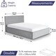 image 2 of Double Ottoman Bed Frame Grey Storage Bed With Hybrid Mattress