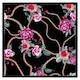 image 1 of Chain and flowers pattern (Picture Frame) Black | M