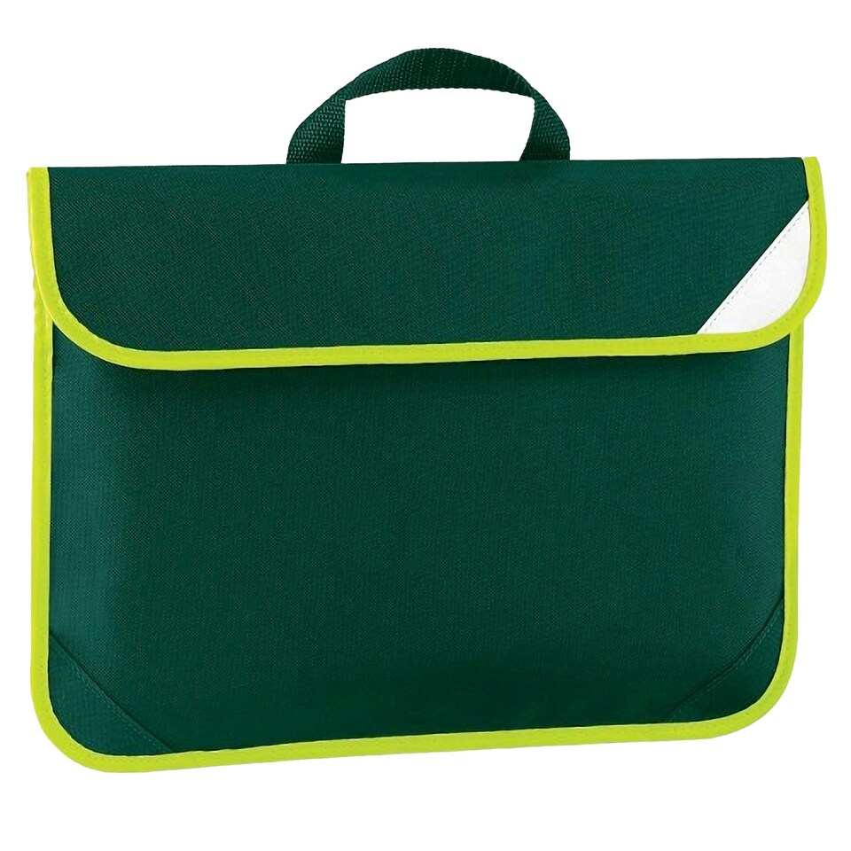 image 1 of Quadra Enhanced-Vis Book Bag - 4 Litres - Bottle Green - One Size Green