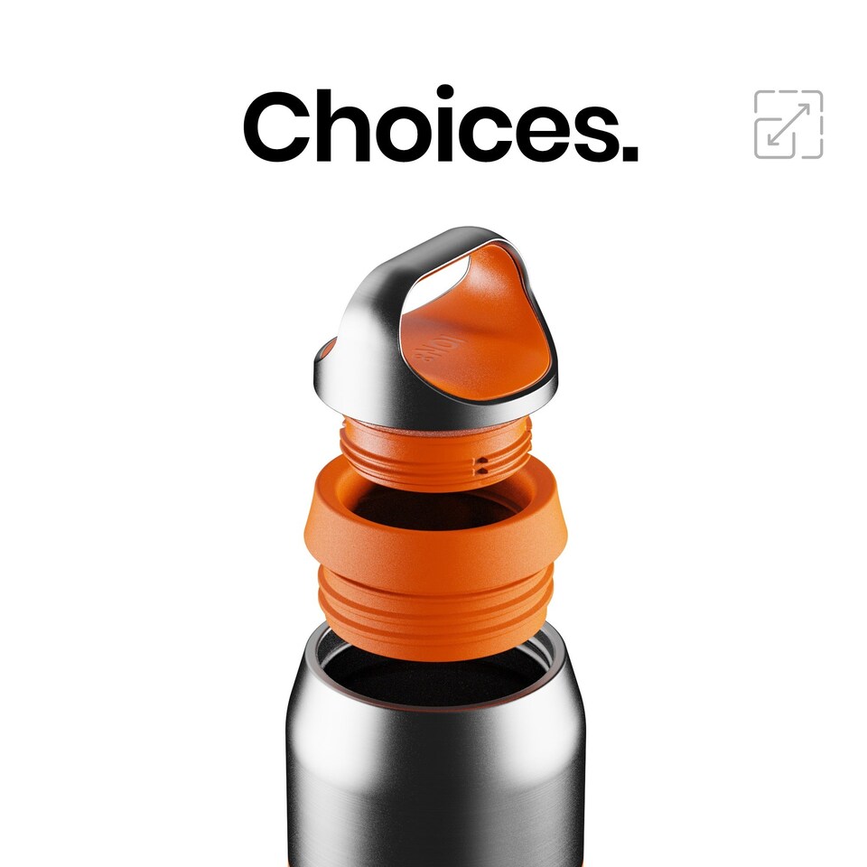 image 1 of ION8 ROAM Insulated Steel Water Bottle, Rubberised Ceramic, 320ml / 11oz