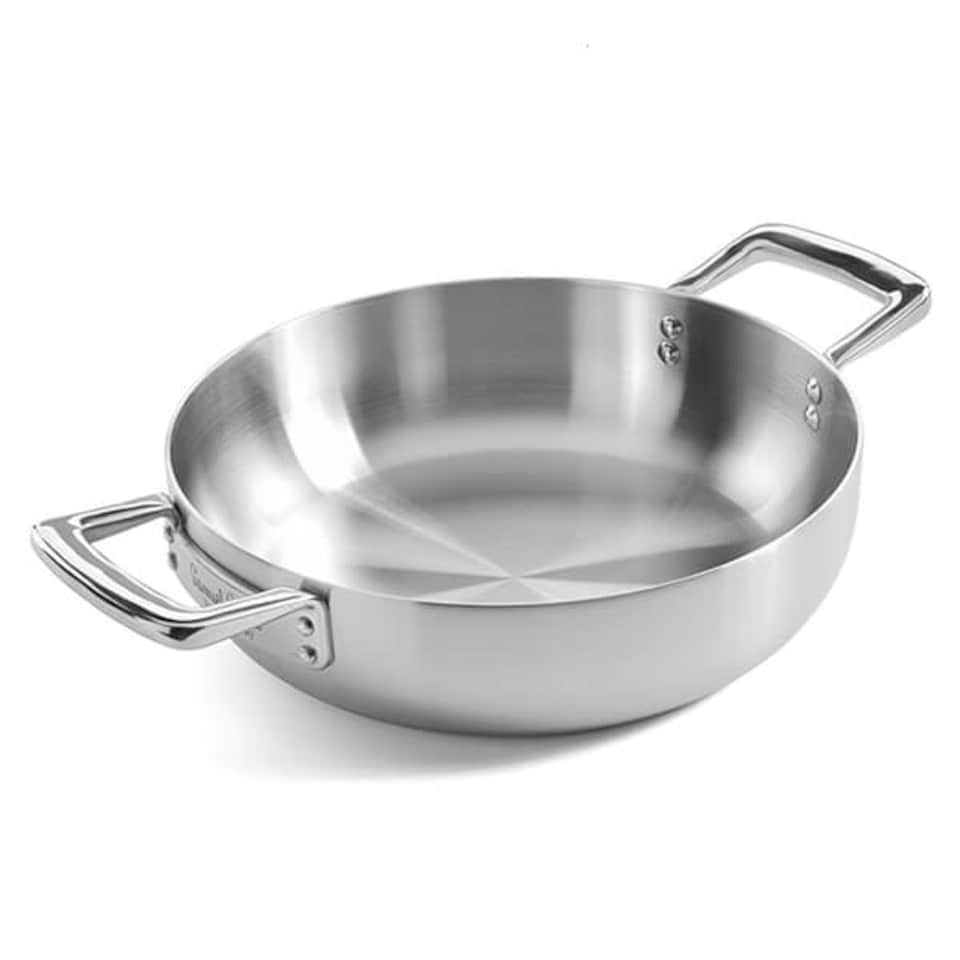 image 1 of Samuel Groves Urban 28cm Stainless Steel Triply Chefs Pan with Domed Lid