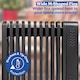image 6 of Russell Hobbs® RHOFR2500-M-D 2.5kW 11 Fin Digital Oil Filled Radiator with M-Shaped Fins Touch Control and Remote in Graphite