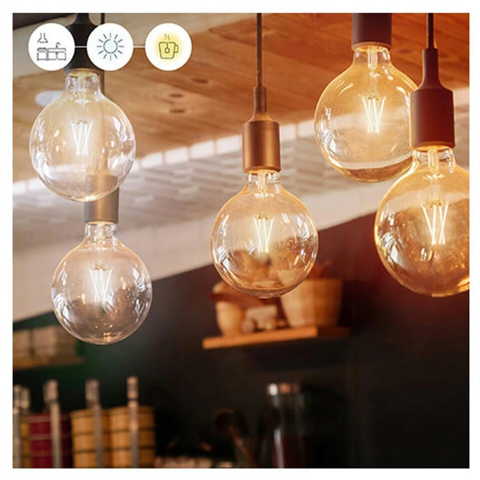 image 1 of WiZ G125 E27 Screw LED Filament Dimmable Lightbulb
