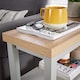 image 4 of Side Table Grey Oak Effect Top Storage Shelves Organiser Home Room Furniture