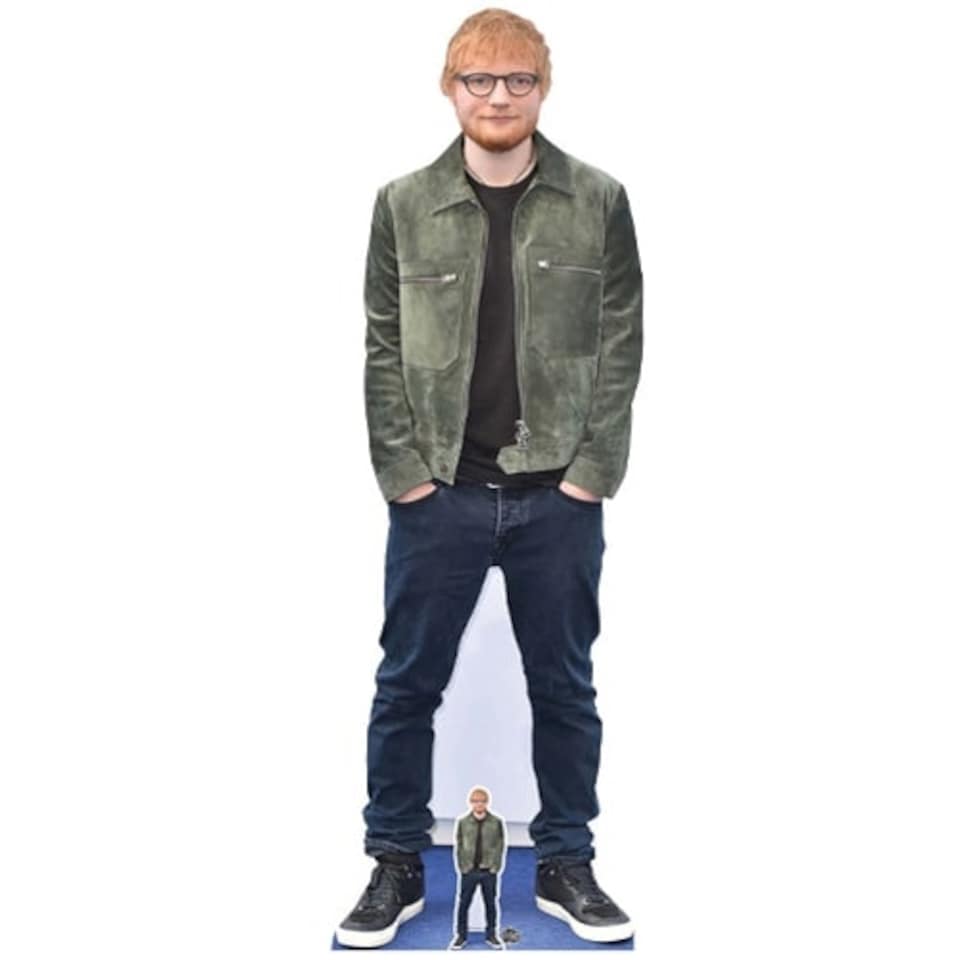 Ed Sheeran Green Jacket Lifesize Cardboard Cutout 174cm