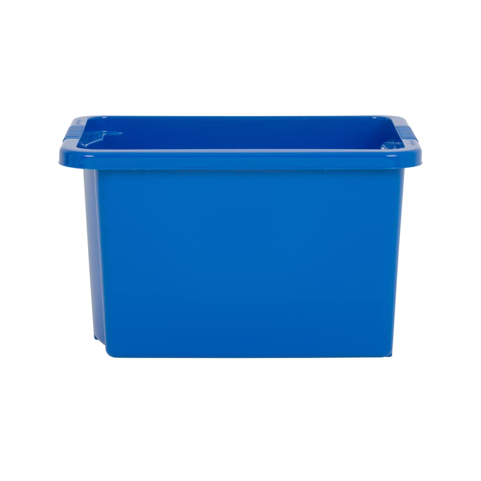 image 1 of Wham Stack & Store 4 x 24L Plastic Storage Boxes | Blue | 4