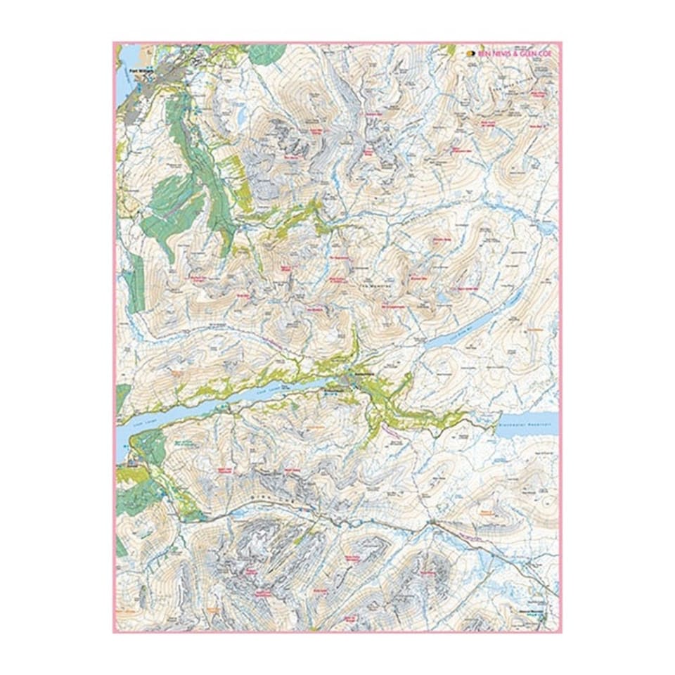 image 1 of Harvey Ben Nevis & Glen Coe Mazzle Map Jigsaw Puzzle 1000pcs