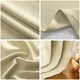 image 2 of Cream Eyelet Curtains - Thermal Blackout Curtains  - 46 x 54 Inch Drop - 2 Panel Cream