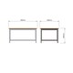 image 2 of Taberno Oak Coffee Table Dove Grey Grey