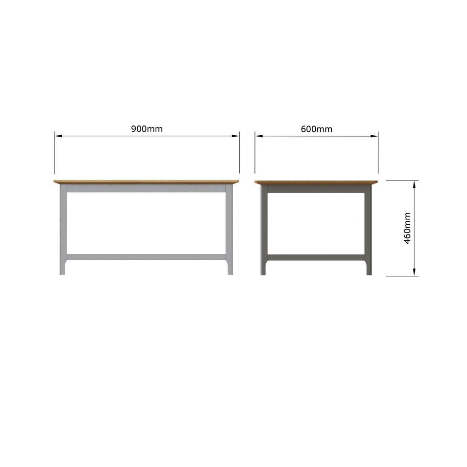 image 1 of Taberno Oak Coffee Table Dove Grey Grey