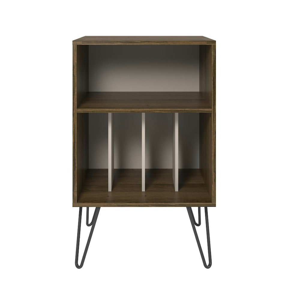 image 1 of Concord Turntable Stand Brown Oak Look Brown | Brown oak