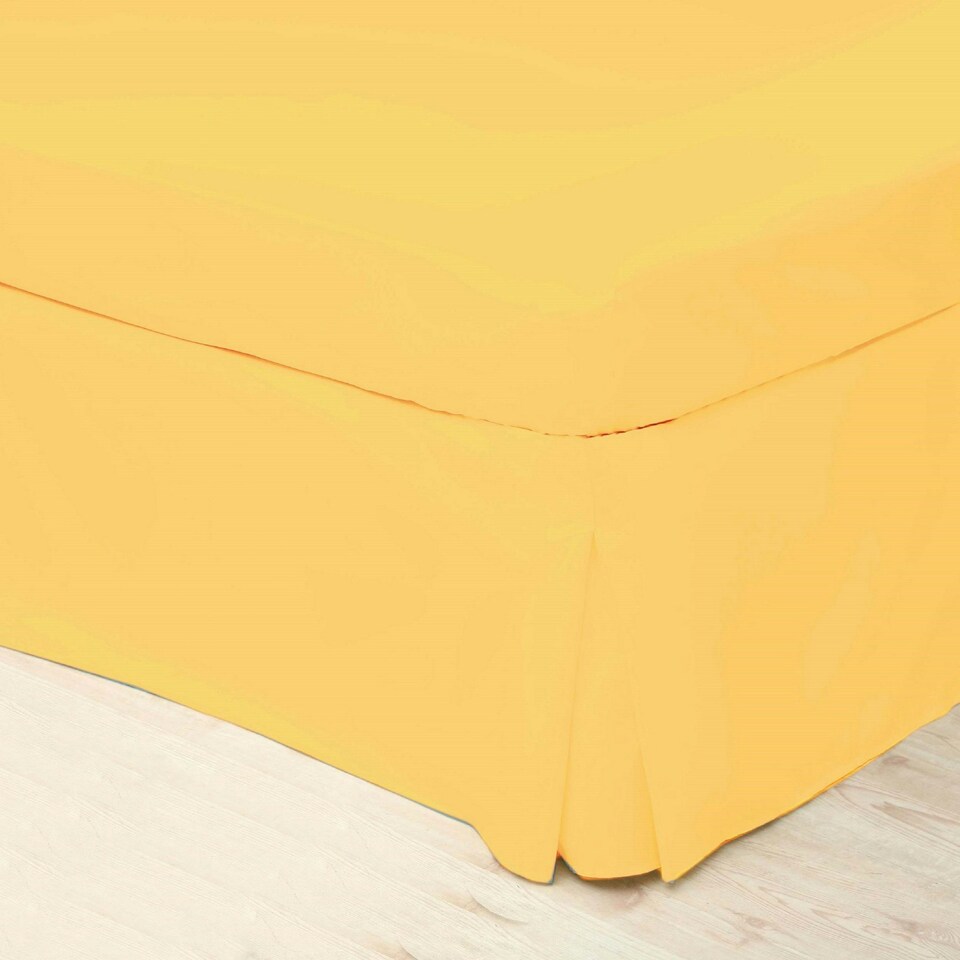Belledorm Easycare Percale Platform Valance - Saffron - Kingsize