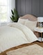 image 5 of Chunky Ribbed Fur Polyester Duvet Cover Set with Pillowcase | Blue | Navy | Double | 1