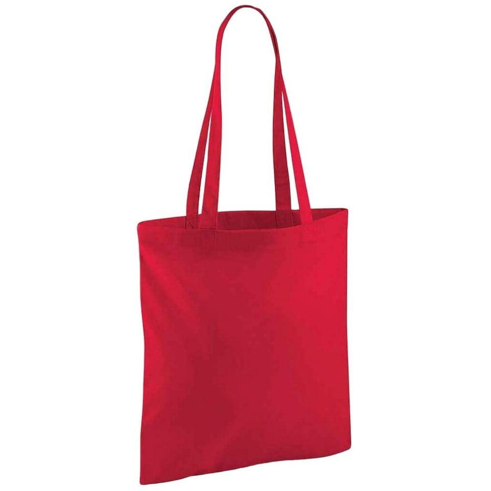Westford Mill Bag For Life Long Handle Tote Bag - Classic Red - One Size | Red