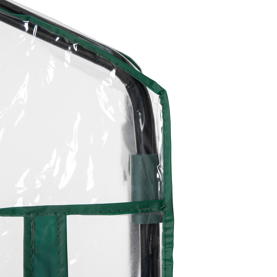 image 1 of Outsunny Portable 4-Tier Mini Greenhouse Plant Grow House Shed w Clear Cover