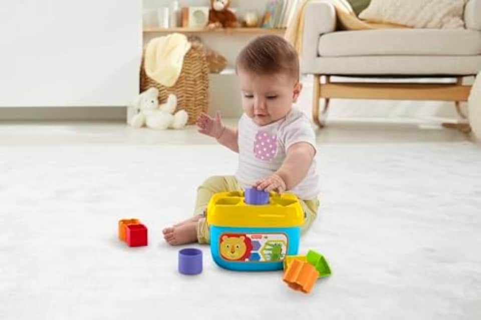image 1 of Fisher Price Baby First Chunky Blocks Shape Sorter