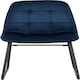 image 6 of Athens Dining Set with 4 Lukas Velvet Chairs Blue | Concrete Effect/Sapphire Blue