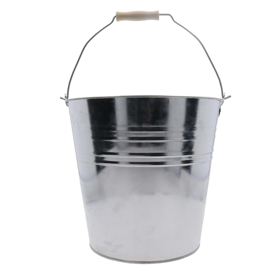 image 1 of 10L Galvanised Steel Metal Bucket Pail Water Coal Fire Greenhouse Garden Plants 10pc