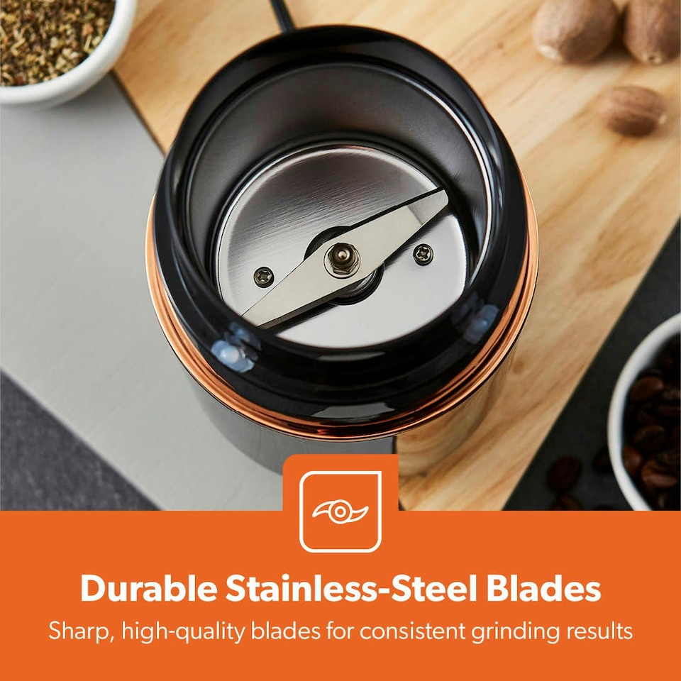 image 1 of GEEPAS Coffee Grinder 80 g, Capacity Stainless Steel Bowl & Double Blades
