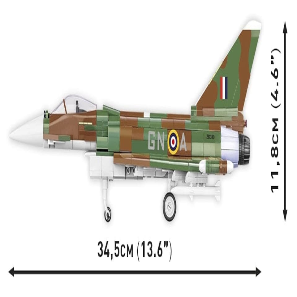 image 1 of RAF Typhoon FGR4 "Gina" brick plane model - COBI 5843 - 577 bricks