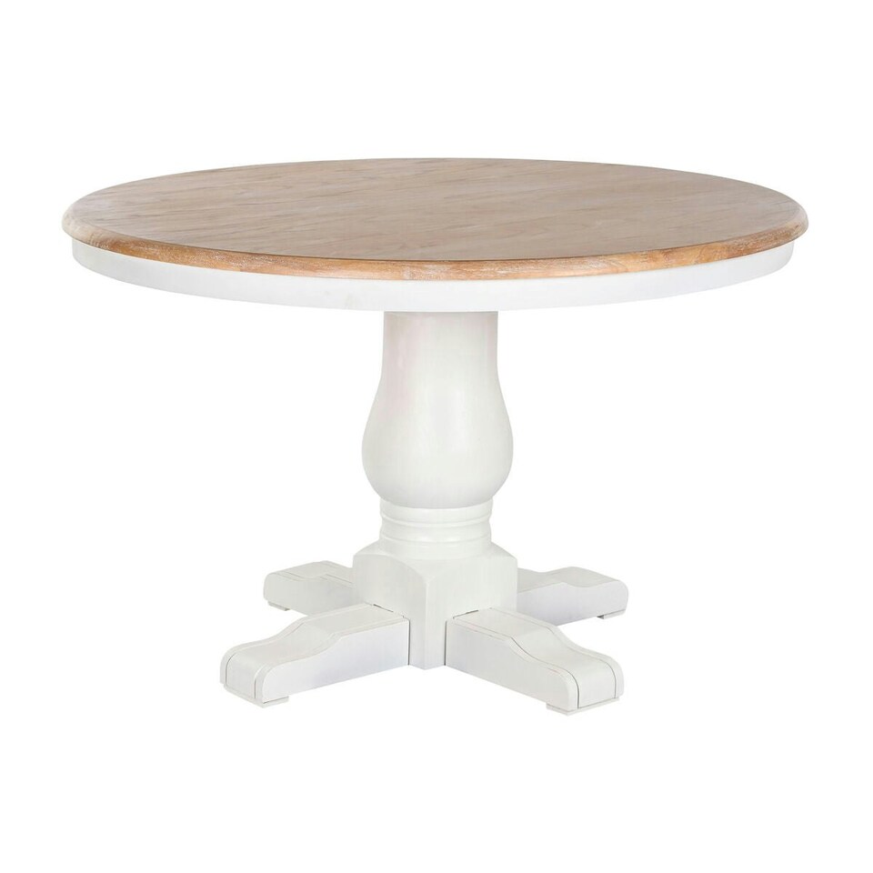 image 1 of Dining Table Home ESPRIT White Natural Elm wood 120 x 120 x 76 cm N/A