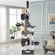 image 2 of Yaheetech 255 cm Tall Large Cat Tree Condo Dark Grey