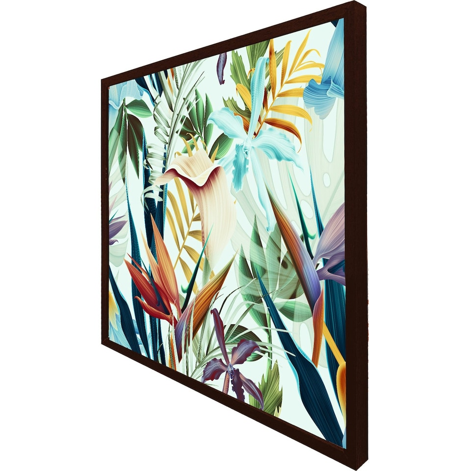 image 1 of Tropical plants (Picutre Frame) White | XL