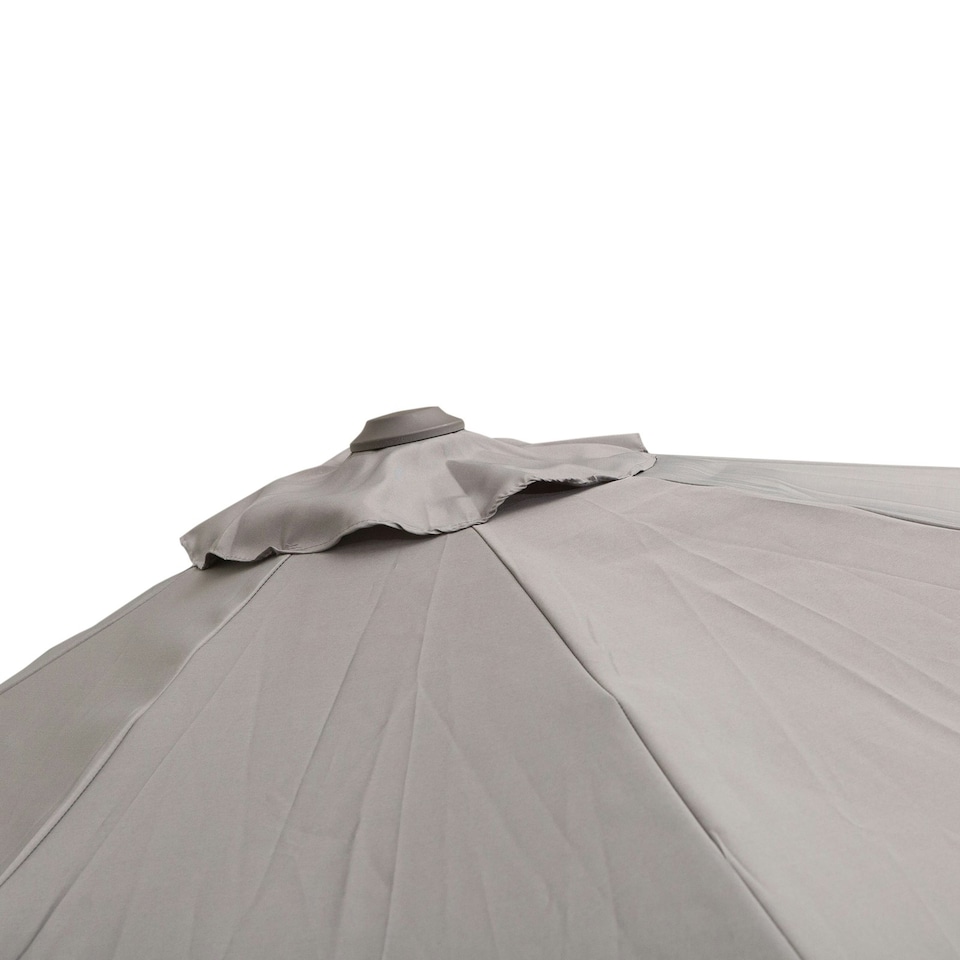 image 1 of Outsunny 3M Cantilever Parasol Aluminium Garden Umbrella with Crank, Grey