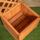 image 6 of 1.6m Samuel Alexander Natural Wooden Freestanding Garden Trellis with Raised Bed Planter