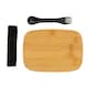 image 3 of XD Collection Bamboo Lunch Box - Silver - One Size