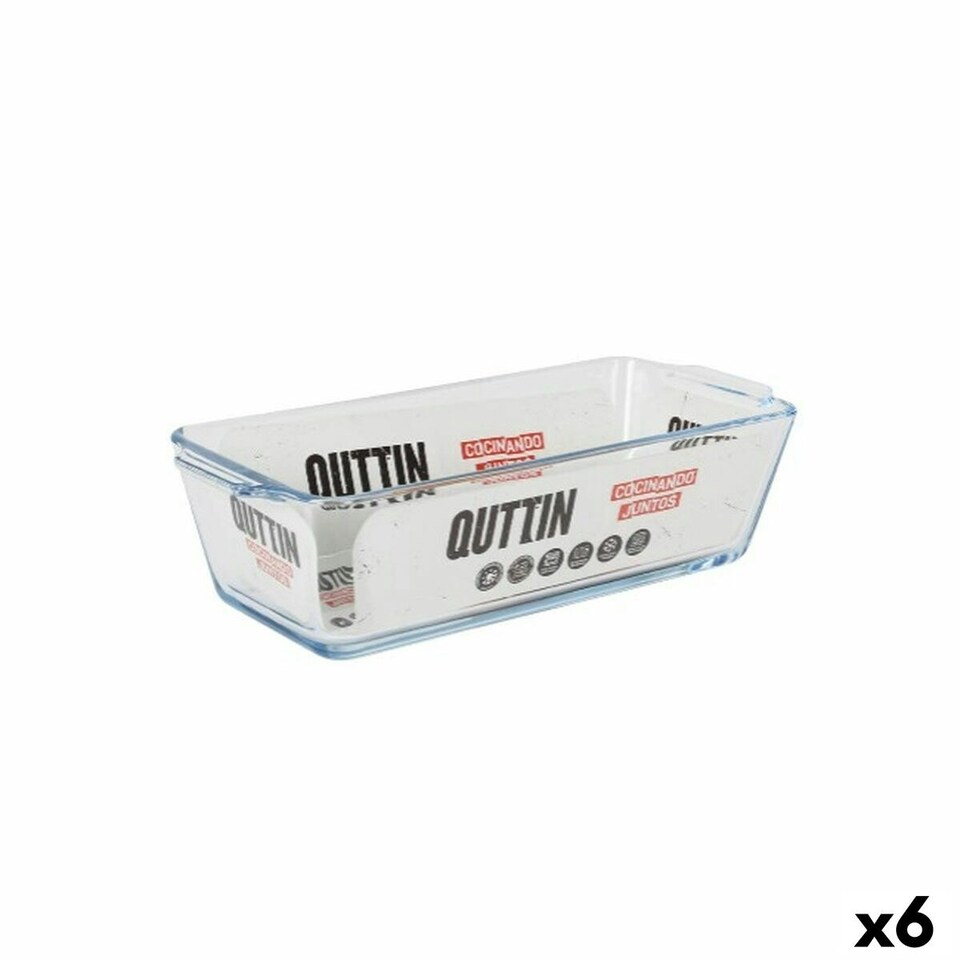 image 1 of Oven Dish Quttin   Glass Rectangular 825 ml 23,1 x 10 x 6,1 cm (6 Units) N/A
