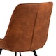 image 7 of Waylor Dining Chair in Brown Fabric Set of 2