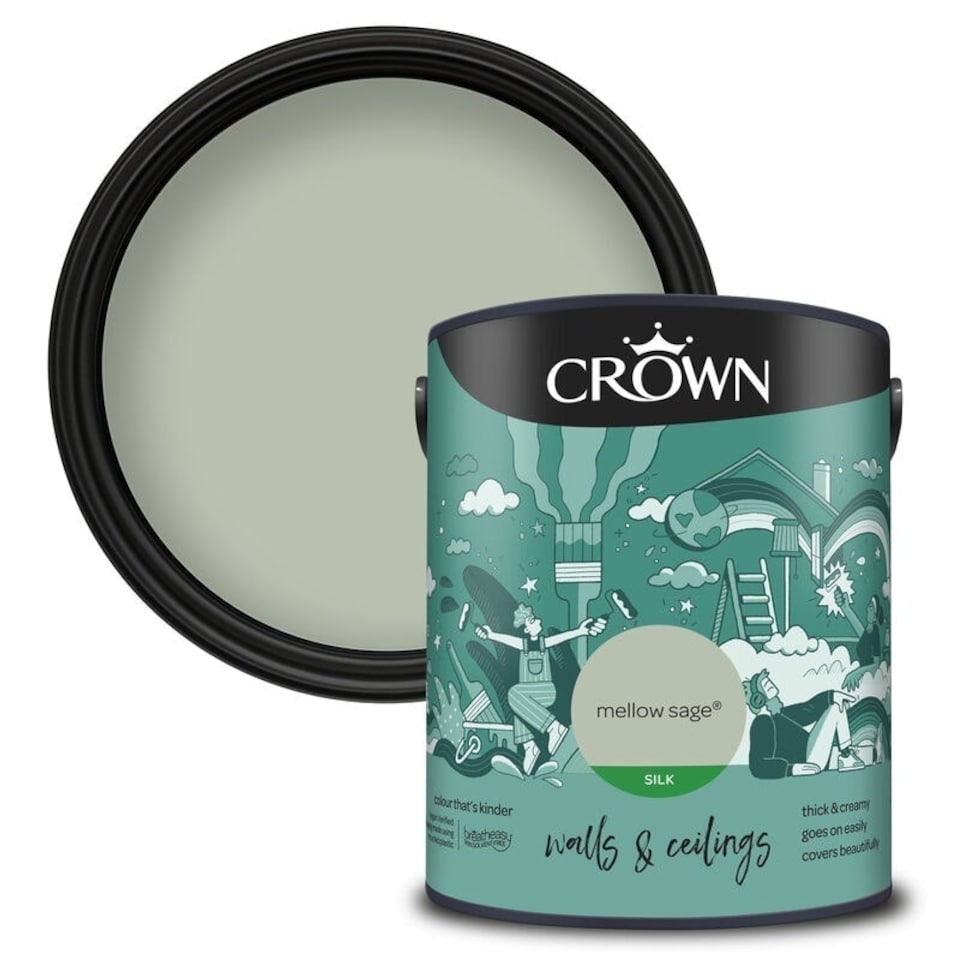 image 1 of Crown Silk Emulsion Mellow Sage 5L