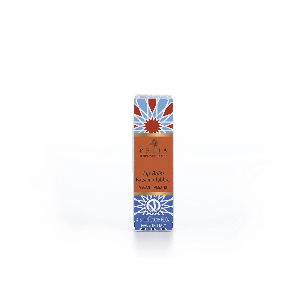image 1 of Prija Vegan Lip Balm with Jojoba Oil, Shea Butter and Sunflower Wax, Pampers your Lips Naturally, Hydrating Lip Balm Stick 4.5ml