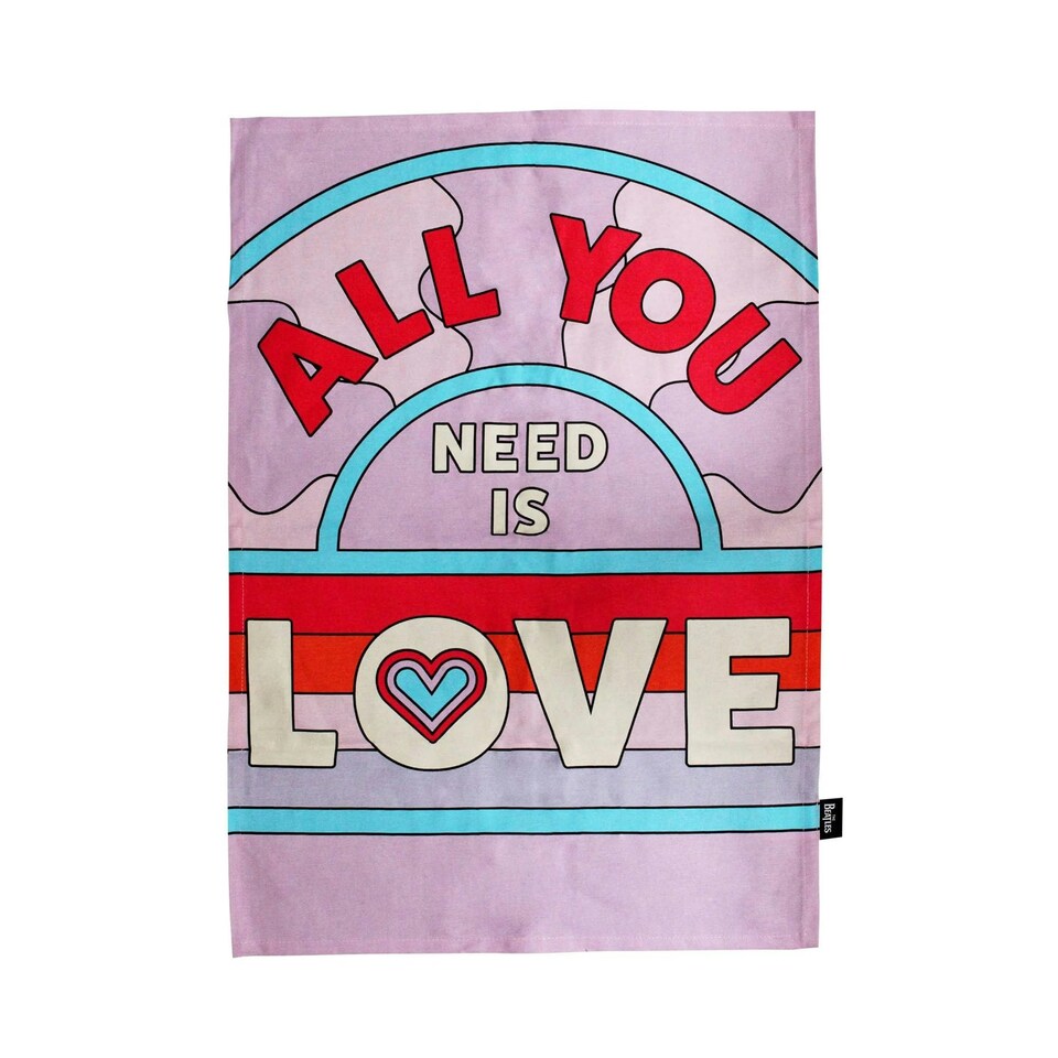 Tea Towel - The Beatles (All You Need Is Love) - BEATLES - TWTLBTS01 N/A