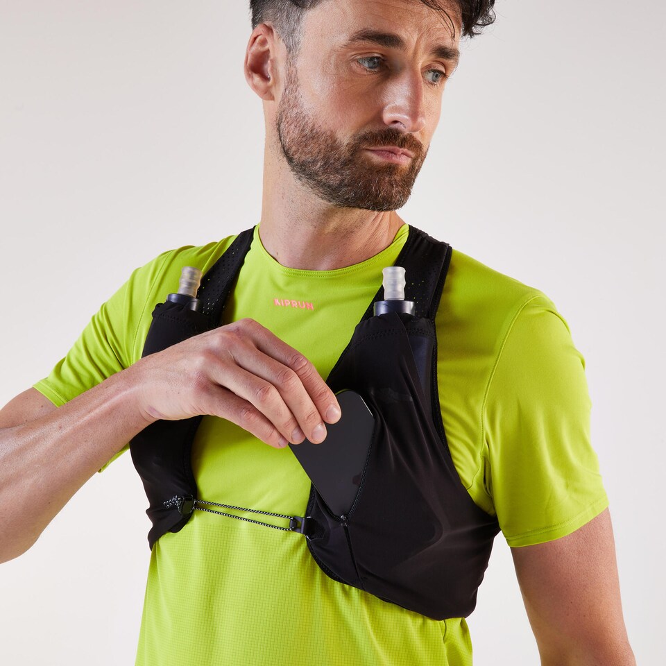 image 1 of Decathlon Unisex running competition hydration gilet - Kiprun race 900 3L - black