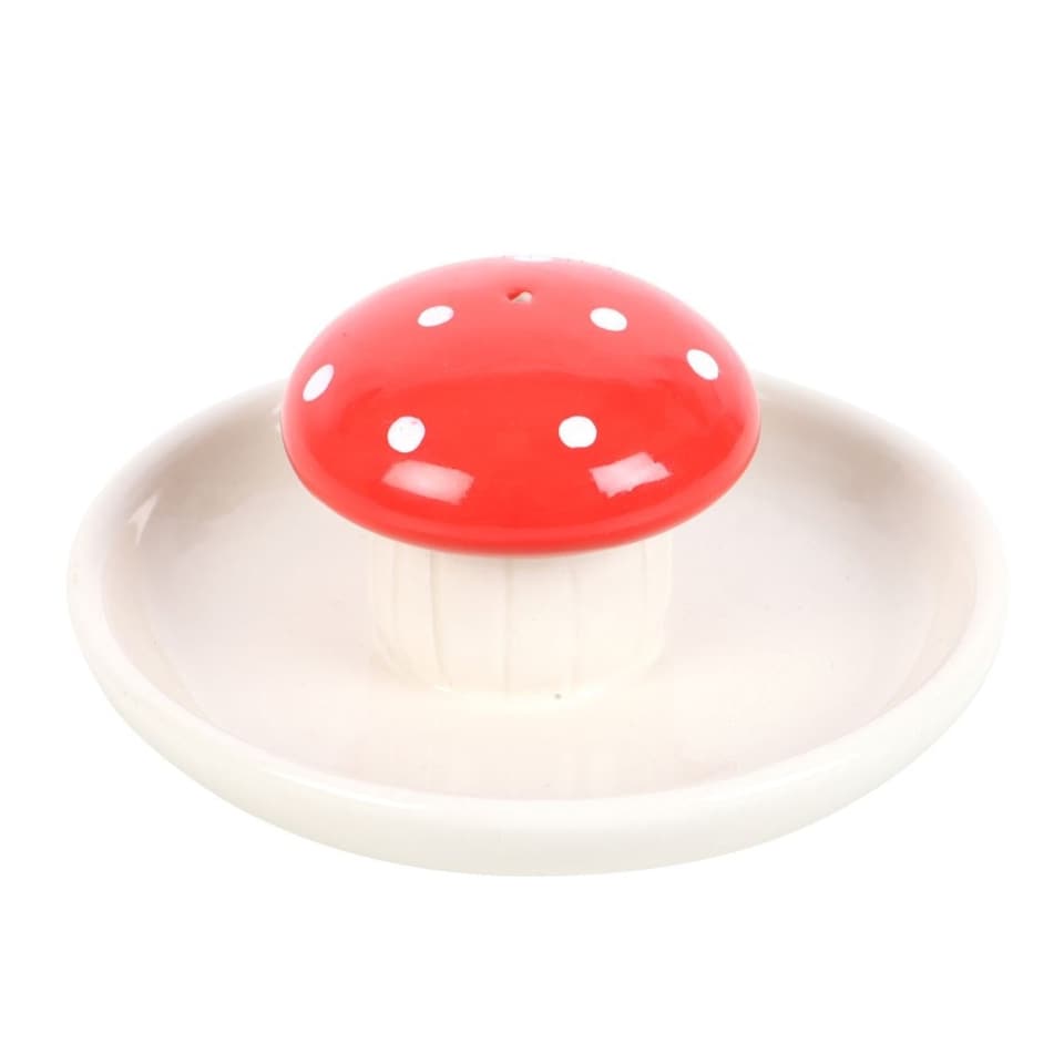 image 1 of Mushroom Plate Incense Stick Holder