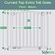 image 3 of Safetots Extra Tall Curved Top Safety Gate, 71cm - 80cm, Matt Grey, Extra Tall 100cm in Height, Pressure Fit Stair Gate