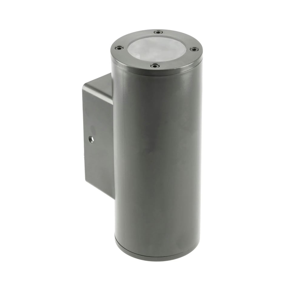 image 1 of CGC SHERRI Dark Grey Cylinder Up and Down Outdoor Wall Light Grey